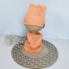 Czapka i komin Brzoskwinka 46-48 cm - obrazek 2