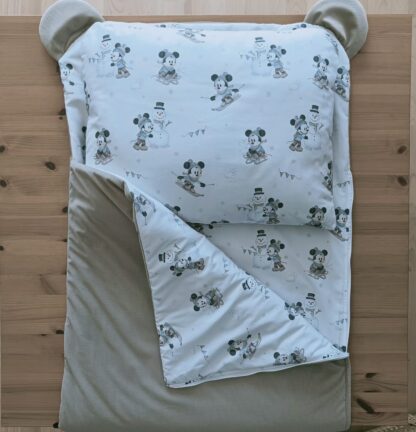 ŚPIWOREK DO PRZEDSZKOLA Z PODUSZKĄ I WORKIEM ( personalizowany) beżowy - obrazek 2